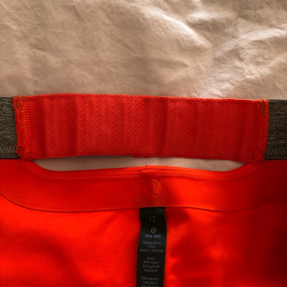 Lululemon the Lab Size 12 Orange Shorts - Picture 9 of 9